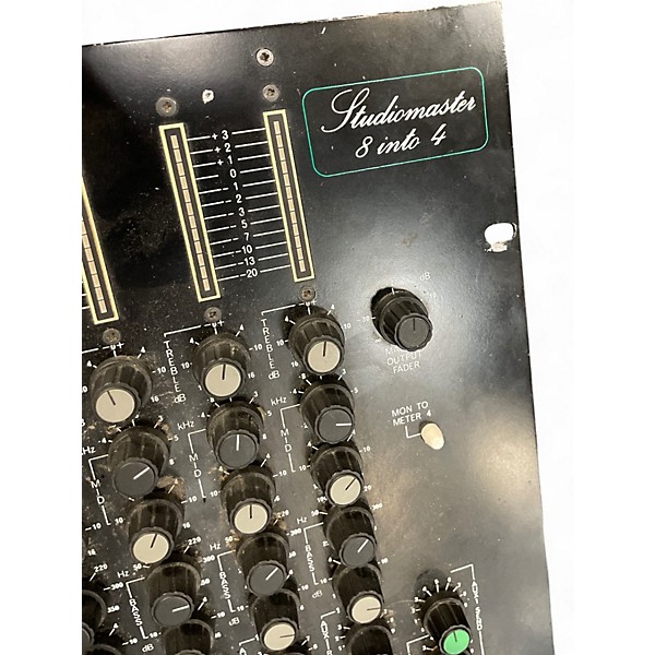Used Studiomaster 8 into 4 Powered Mixer