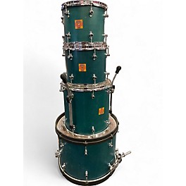 Used SONOR 4 Piece SONIC PLUS GREEN Drum Kit