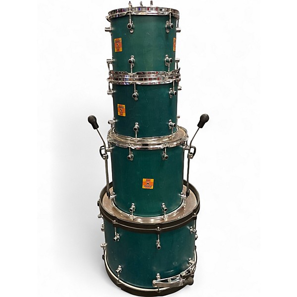 Used SONOR 4 Piece SONIC PLUS GREEN Drum Kit