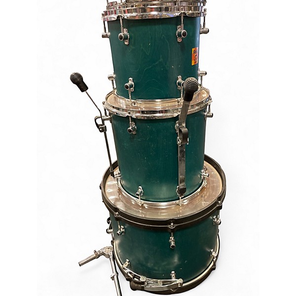Used SONOR 4 Piece SONIC PLUS GREEN Drum Kit
