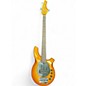 Used Ernie Ball Music Man Bongo 5 String Orange Electric Bass Guitar thumbnail