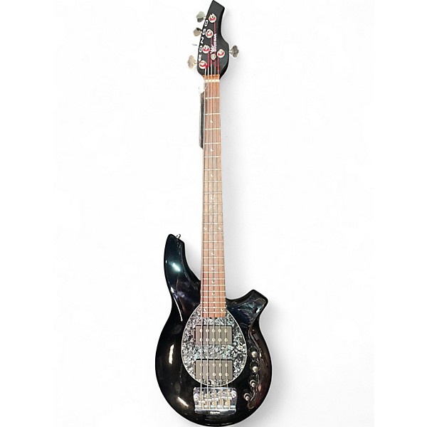 Used Ernie Ball Music Man Bongo 5 HH Black Electric Bass Guitar