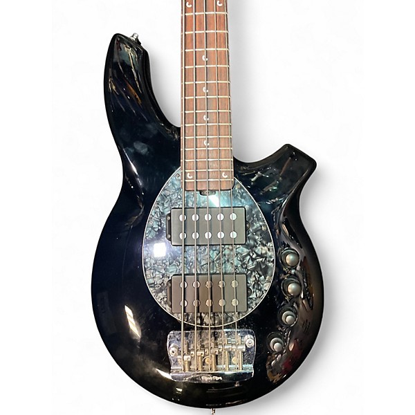 Used Ernie Ball Music Man Bongo 5 HH Black Electric Bass Guitar