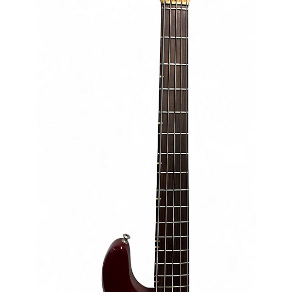 Used Status Graphite THE GROOVE 5 Burgundy Electric Bass Guitar
