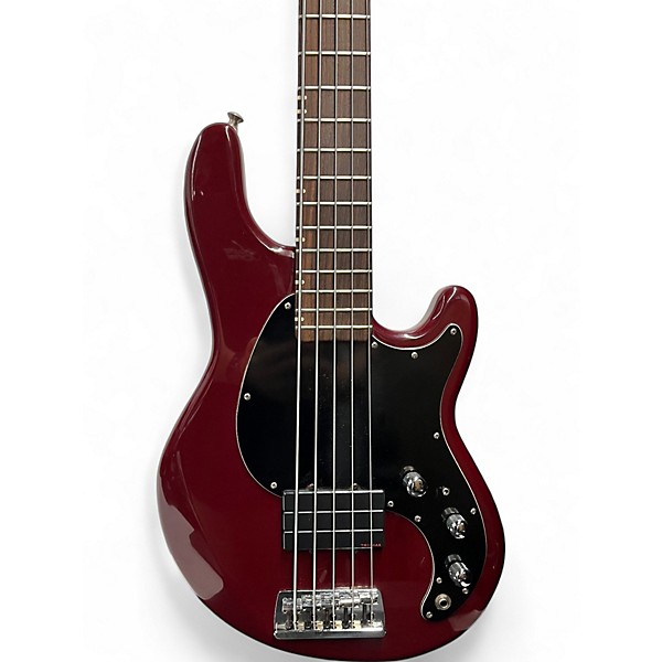 Used Status Graphite THE GROOVE 5 Burgundy Electric Bass Guitar