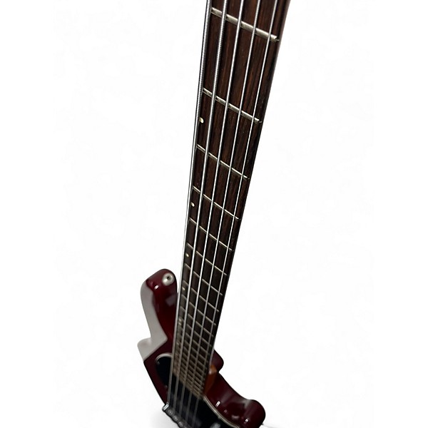 Used Status Graphite THE GROOVE 5 Burgundy Electric Bass Guitar