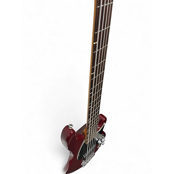 Used Status Graphite THE GROOVE 5 Burgundy Electric Bass Guitar