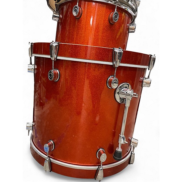 Used PDP by DW 7 Piece X7 Metallic Orange Drum Kit