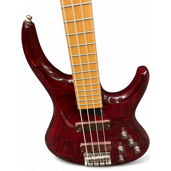 Used MTD KINGSTON 4 Cherry Electric Bass Guitar