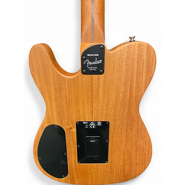 Used Fender Acoustasonic Player Telecaster White Acoustic Electric Guitar