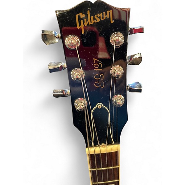 Used Gibson ES137 2 Color Sunburst Hollow Body Electric Guitar