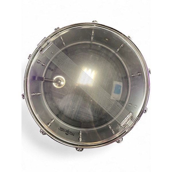 Used Majestic 14in STEEL SNARE  CHROME Drum