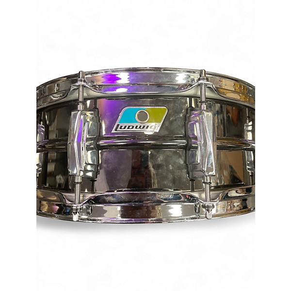 Used Ludwig 14X5.5 Ludwig Black Beauty 14" x 5" Snare Drum BLACK CHROME Drum