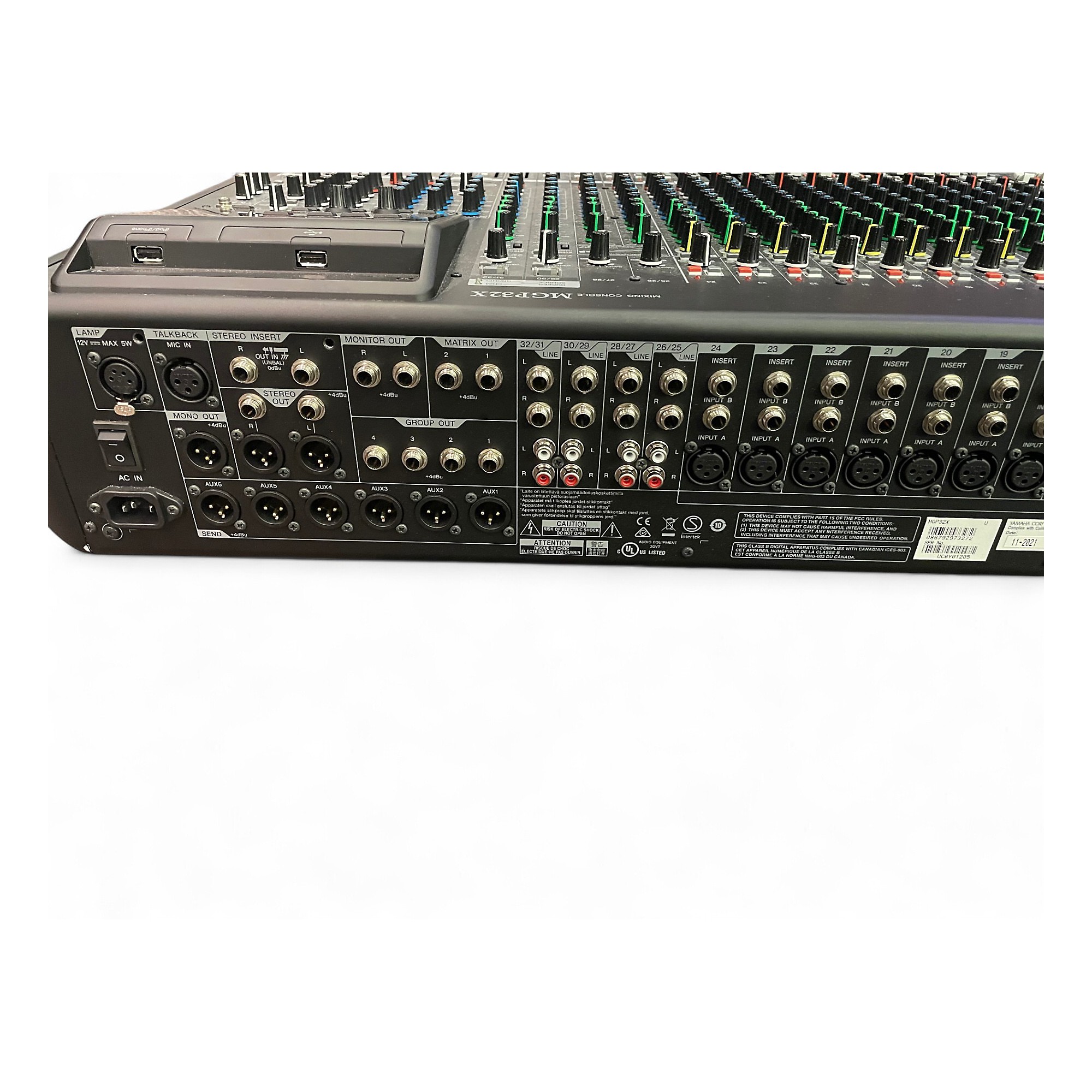 Used Yamaha MGP32X Unpowered Mixer | Guitar Center