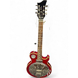 Used Jay Turser JT-RES Resonator Red Hollow Body Electric Guitar