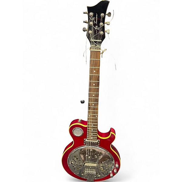 Used Jay Turser JT-RES Resonator Red Hollow Body Electric Guitar