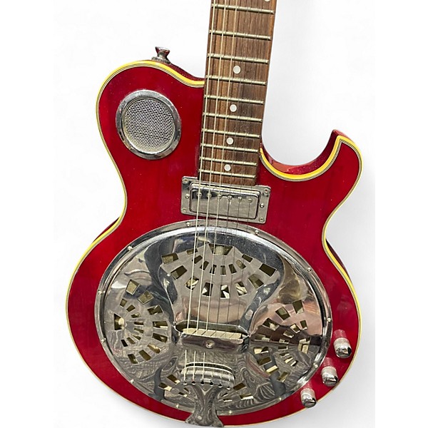 Used Jay Turser JT-RES Resonator Red Hollow Body Electric Guitar