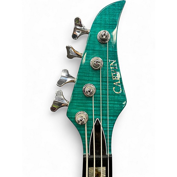 Used Carvin BB24 Brian Bromberg Forest Green Electric Bass Guitar