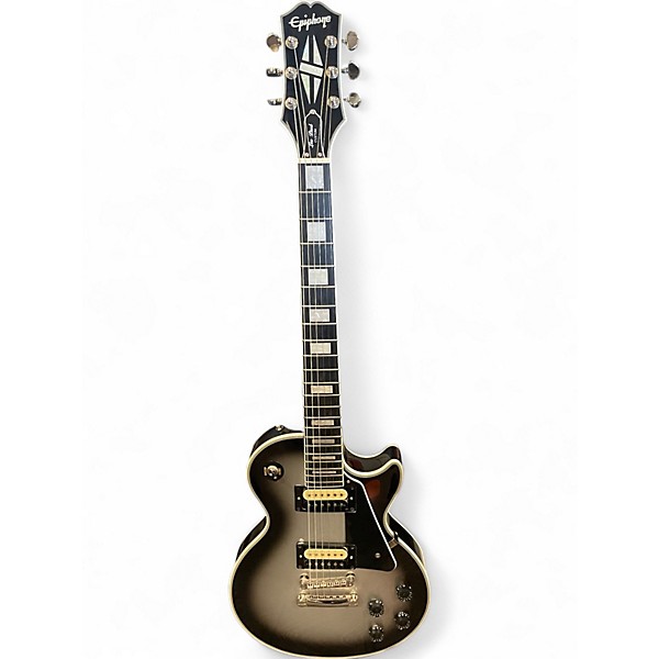 Used Epiphone Les Paul Custom Silverburst Solid Body Electric Guitar
