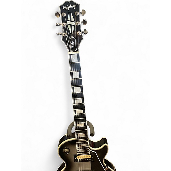 Used Epiphone Les Paul Custom Silverburst Solid Body Electric Guitar