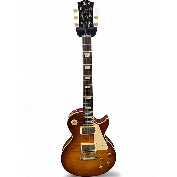 Used 2017 Gibson TOM MURPHY PAINTED AND AGED WILDWOOD LTD LES PAUL STANDARD MURPHY SUNBURST Solid Body Electric Guitar