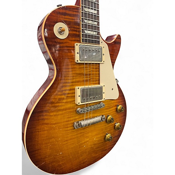 Used 2017 Gibson TOM MURPHY PAINTED AND AGED WILDWOOD LTD LES PAUL STANDARD MURPHY SUNBURST Solid Body Electric Guitar
