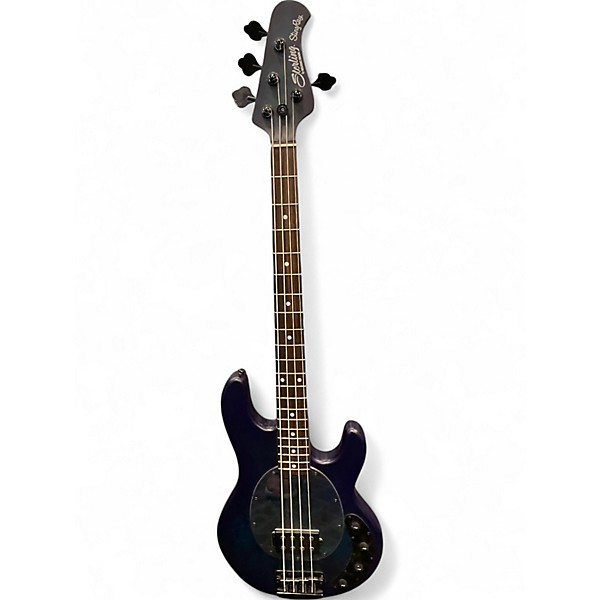 Used Sterling by Music Man STINGRAY  RAY34 NEPTUNE BLUE SATIN Electric Bass Guitar
