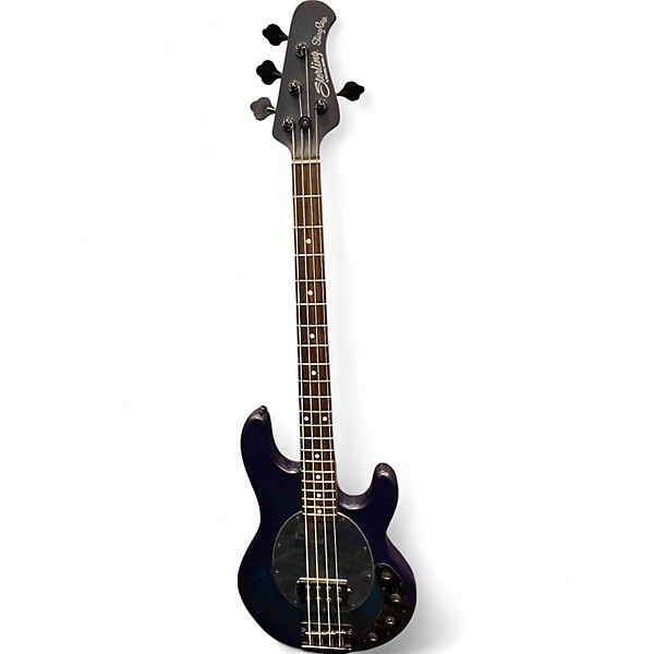 Used Sterling by Music Man STINGRAY  RAY34 NEPTUNE BLUE SATIN Electric Bass Guitar
