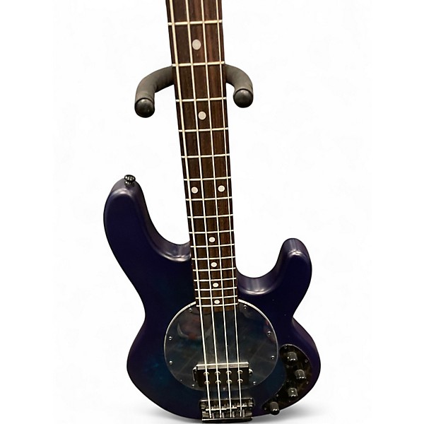 Used Sterling by Music Man STINGRAY  RAY34 NEPTUNE BLUE SATIN Electric Bass Guitar