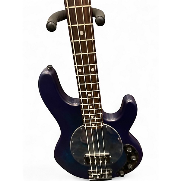 Used Sterling by Music Man STINGRAY  RAY34 NEPTUNE BLUE SATIN Electric Bass Guitar