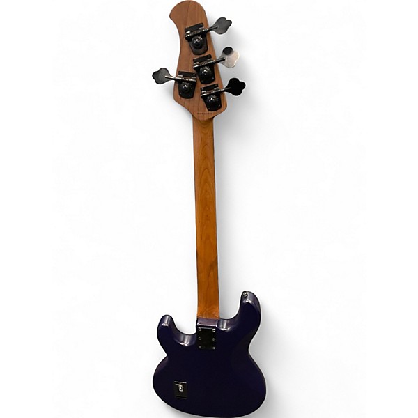 Used Sterling by Music Man STINGRAY  RAY34 NEPTUNE BLUE SATIN Electric Bass Guitar