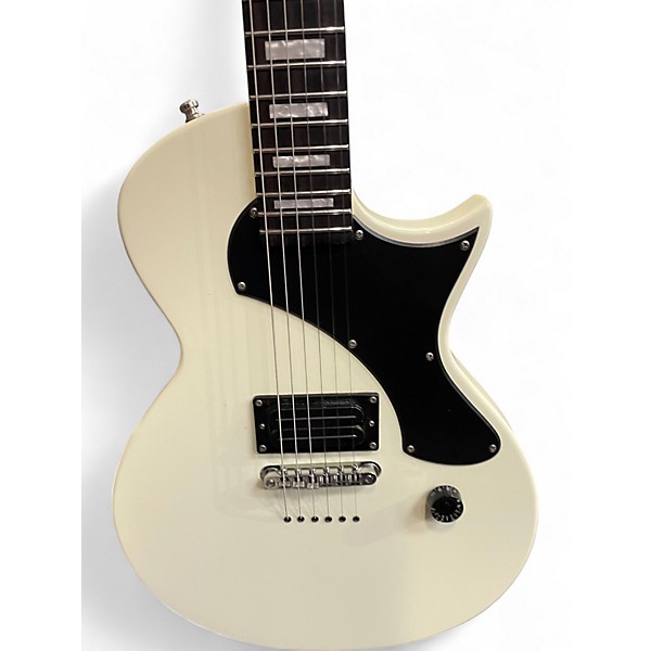 Used ESP LTD Deluxe EC01FT White Solid Body Electric Guitar