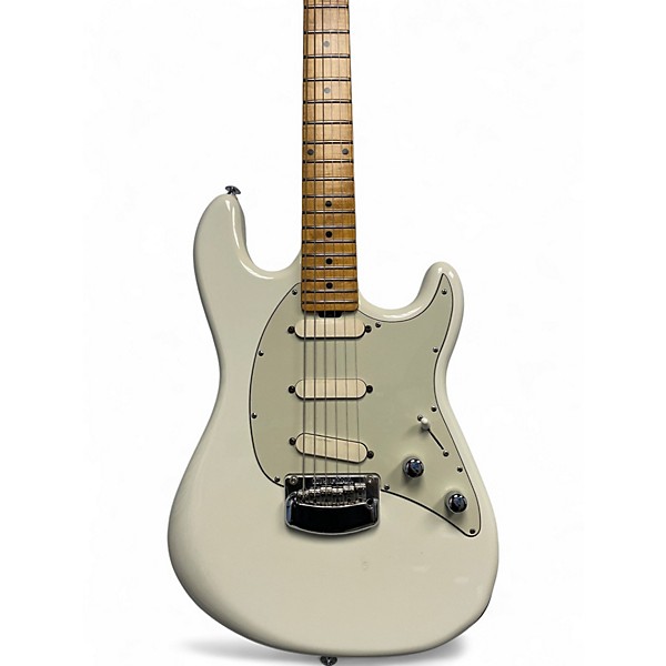 Used 2016 Ernie Ball Music Man CUTLASS IVORY WHITE Solid Body Electric Guitar