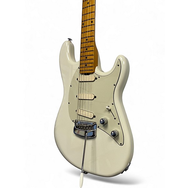 Used 2016 Ernie Ball Music Man CUTLASS IVORY WHITE Solid Body Electric Guitar