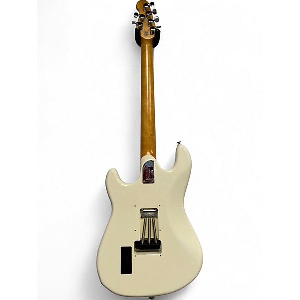 Used 2016 Ernie Ball Music Man CUTLASS IVORY WHITE Solid Body Electric Guitar