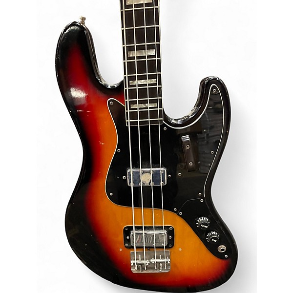 Used Hondo II 2 Color Sunburst Electric Bass Guitar