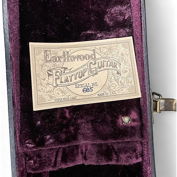 Vintage 1970s Ernie Ball EARTHWOOD ACOUSTIC Antique Natural Acoustic Electric Guitar