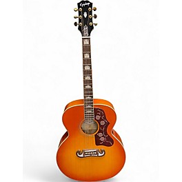 Used Epiphone Inspired By Gibson J-200 Antique Burst Acoustic Electric Guitar