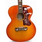 Used Epiphone Inspired By Gibson J-200 Antique Burst Acoustic Electric Guitar