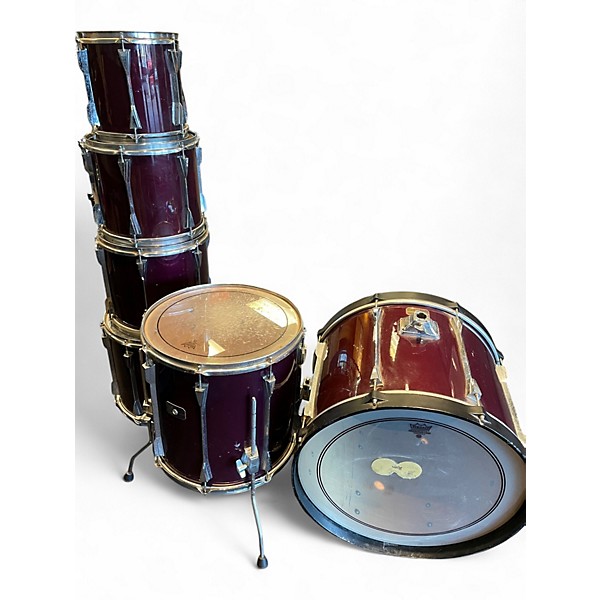 Vintage 1980s TAMA 6 Piece ArtStar ES Chrome Red Drum Kit