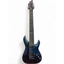 Used Schecter Guitar Research Hellraiser Hybrid 8 STRING ULTRAVIOLET Solid Body Electric Guitar