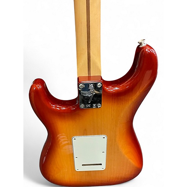 Used Fender Player Stratocaster HSS Plus Top Crimson Red Burst Solid Body Electric Guitar