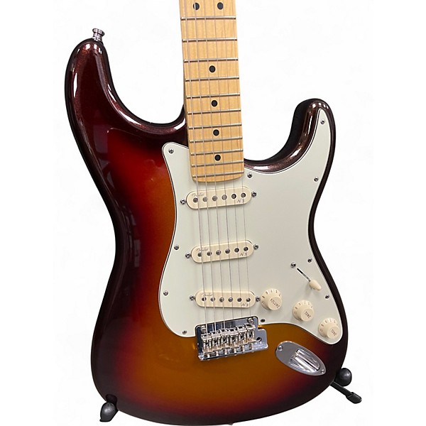 Used Fender American Deluxe Stratocaster mystic sunburst Solid Body Electric Guitar