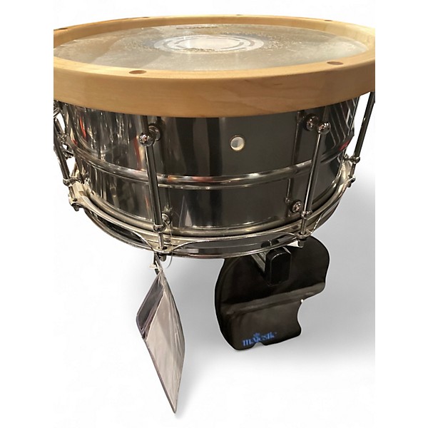 Used Pork Pie 7X13 Exotic Rosewood and Zebra Wood Natural Drum