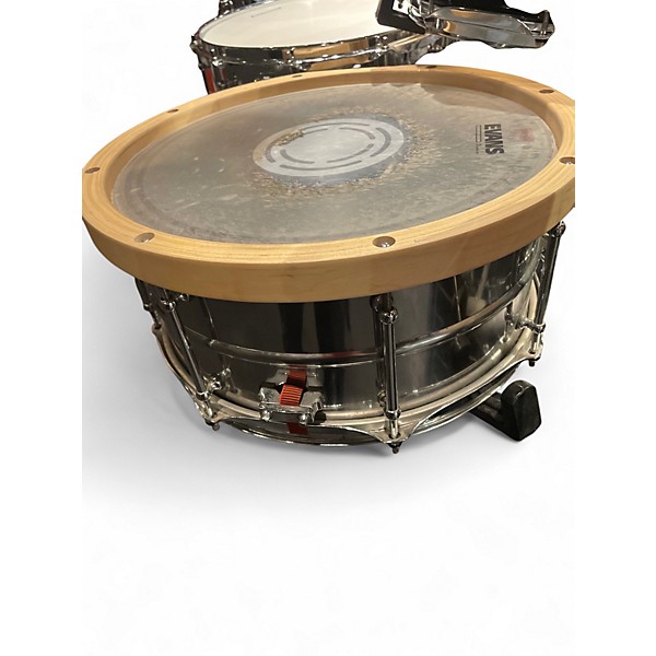 Used Pork Pie 7X13 Exotic Rosewood and Zebra Wood Natural Drum
