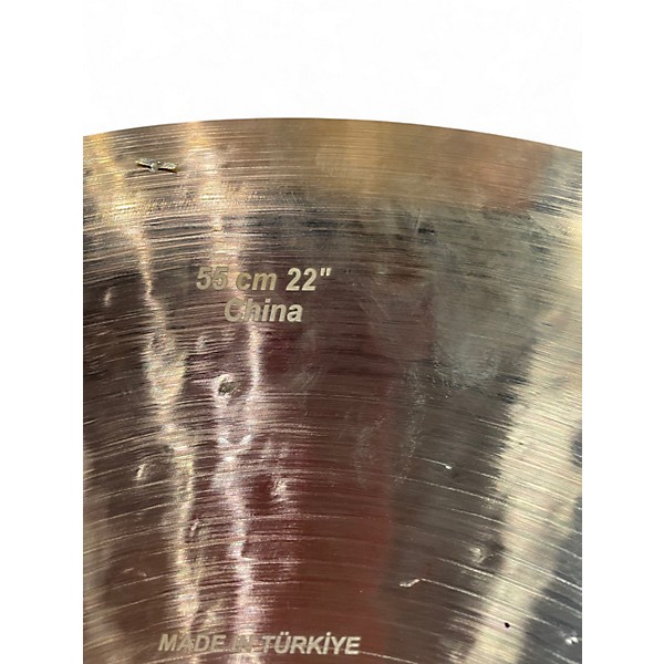 Used Bosphorus Cymbals 22in CHINA WITH RIVETS Cymbal