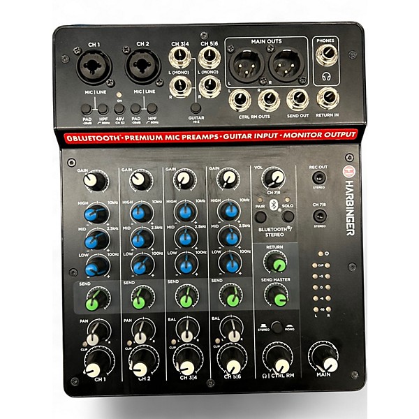 Used Harbinger LV8 Unpowered Mixer