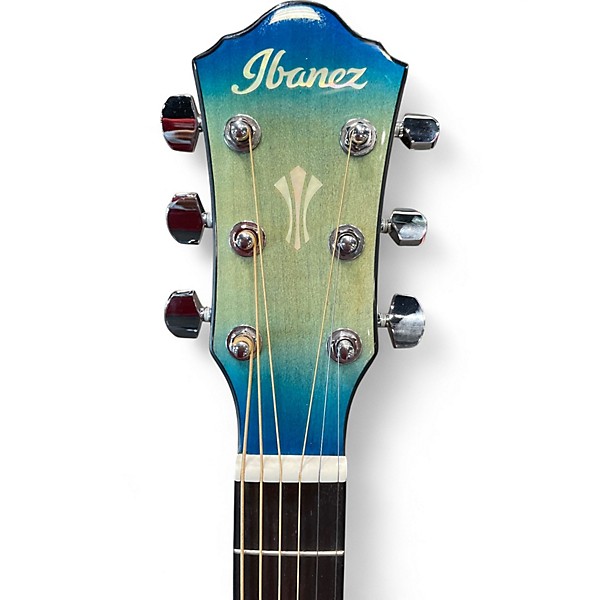 Used Ibanez AEG70 Blue Burst Acoustic Electric Guitar