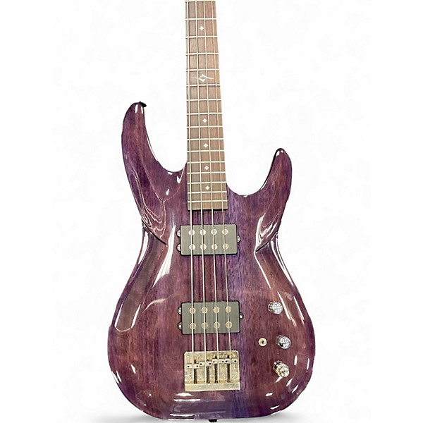 Used Diamond ST SERIES Purple Electric Bass Guitar