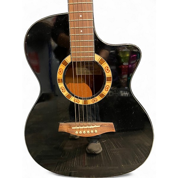 Used Ibanez A100E Black Acoustic Electric Guitar